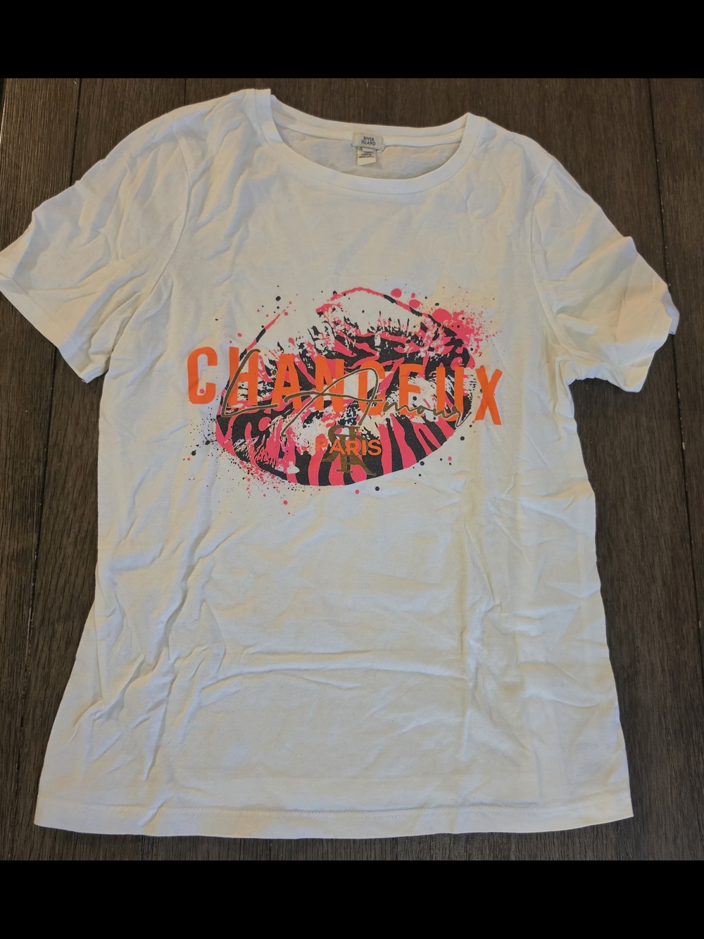 River Island White Crewneck Tee